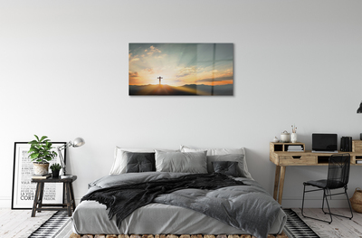 Acrylic print Top-cross sun