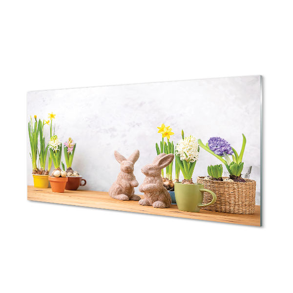 Acrylic print Rabbit flower