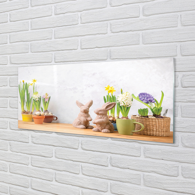 Acrylic print Rabbit flower