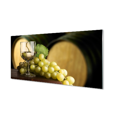 Acrylic print A glass cylinder grapes