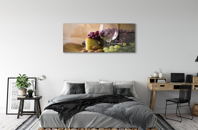 Acrylic print Empty glass grapes