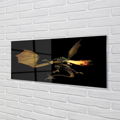 Acrylic print Fire-breathing dragon