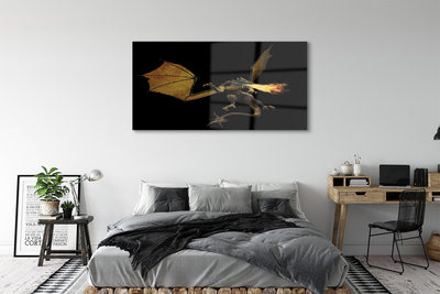 Acrylic print Fire-breathing dragon