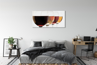 Acrylic print Glasses of wine