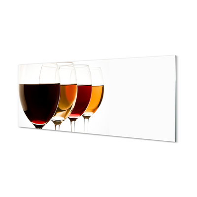 Acrylic print Glasses of wine