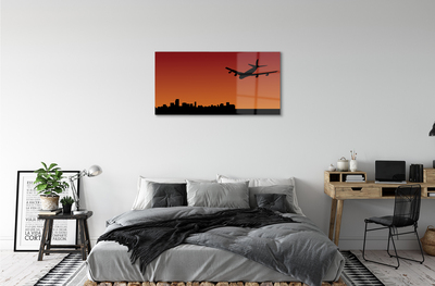 Acrylic print Airplane sky