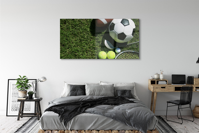 Acrylic print Grass paddleball