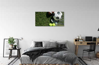 Acrylic print Grass paddleball