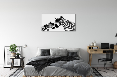 Acrylic print Painted zebra