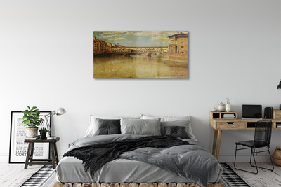 Acrylic print Building italy river bridges