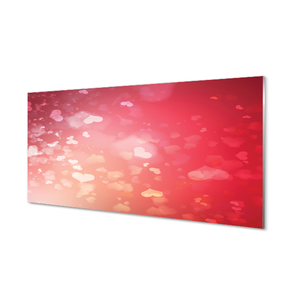 Acrylic print Background red heart