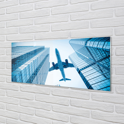 Acrylic print Building sky plane