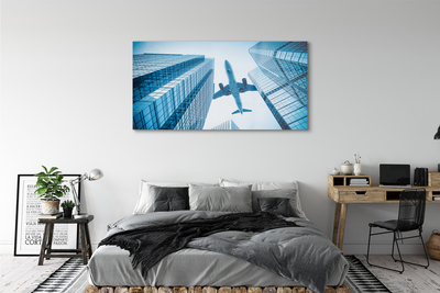 Acrylic print Building sky plane