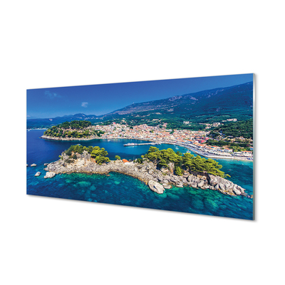 Acrylic print City of the sea panorama greece