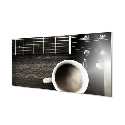 Acrylic print Coffee guitar