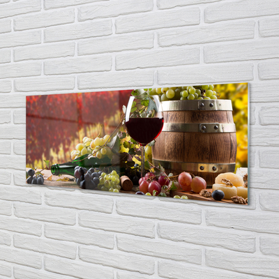 Acrylic print Fall wine glass