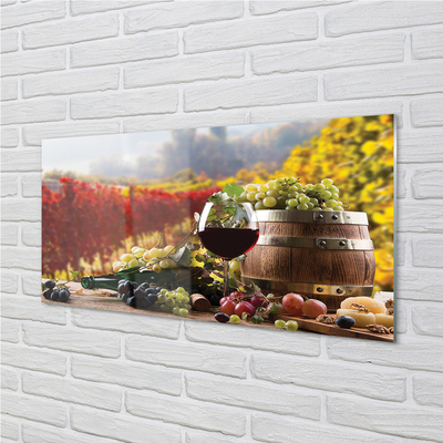 Acrylic print Fall wine glass