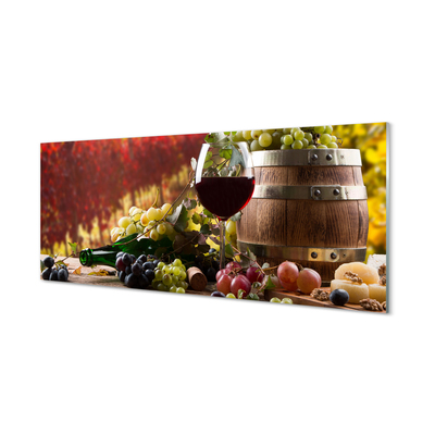 Acrylic print Fall wine glass