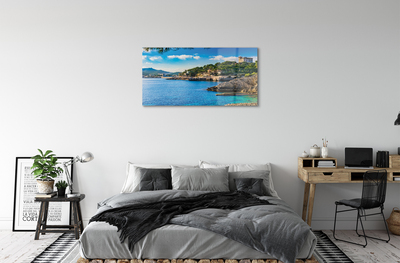 Acrylic print Mountains to the coast spain sea