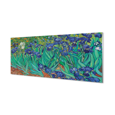 Acrylic print Iris flower art