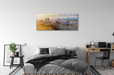 Acrylic print Germany panoramic river bridges