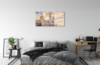 Acrylic print Spain cathedral sunset