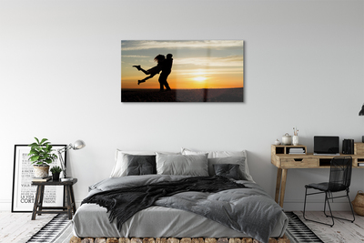 Acrylic print People clouds west