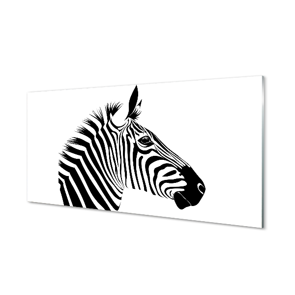 Acrylic print Illustration of zebra