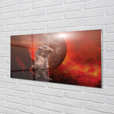 Acrylic print Fire dragon