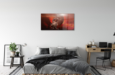 Acrylic print Fire dragon