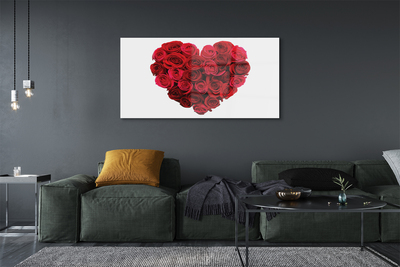 Acrylic print Heart of roses
