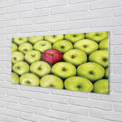 Acrylic print The green and red apples