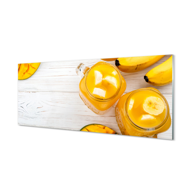 Acrylic print Smoothie mango banana