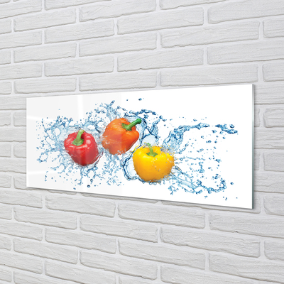 Acrylic print Pepper water