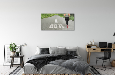 Acrylic print Woman route