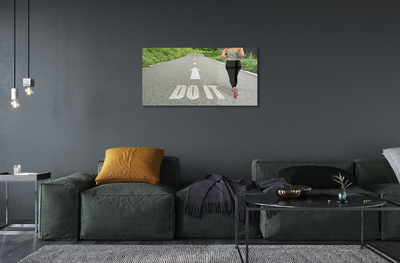 Acrylic print Woman route