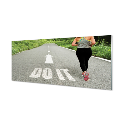 Acrylic print Woman route