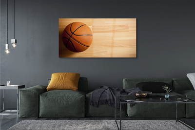 Acrylic print The ball in the basket on the floor