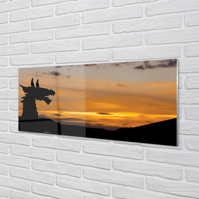 Acrylic print Dragon sky sunset