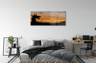 Acrylic print Dragon sky sunset