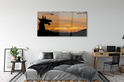 Acrylic print Dragon sky sunset