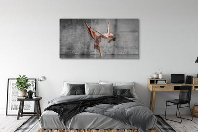 Acrylic print Dancing female long hair