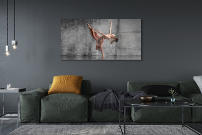 Acrylic print Dancing female long hair