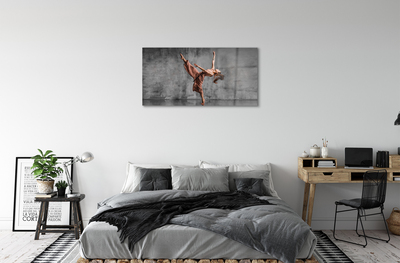 Acrylic print Dancing female long hair