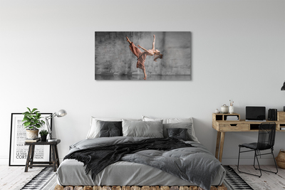 Acrylic print Dancing female long hair