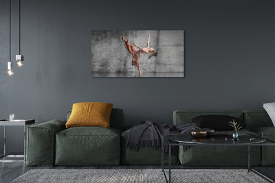 Acrylic print Dancing female long hair