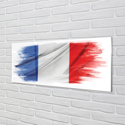 Acrylic print The flag of france