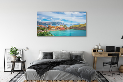 Acrylic print Mountains of the coast of greece