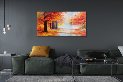 Acrylic print The tree leaves in autumn