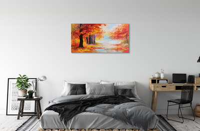 Acrylic print The tree leaves in autumn